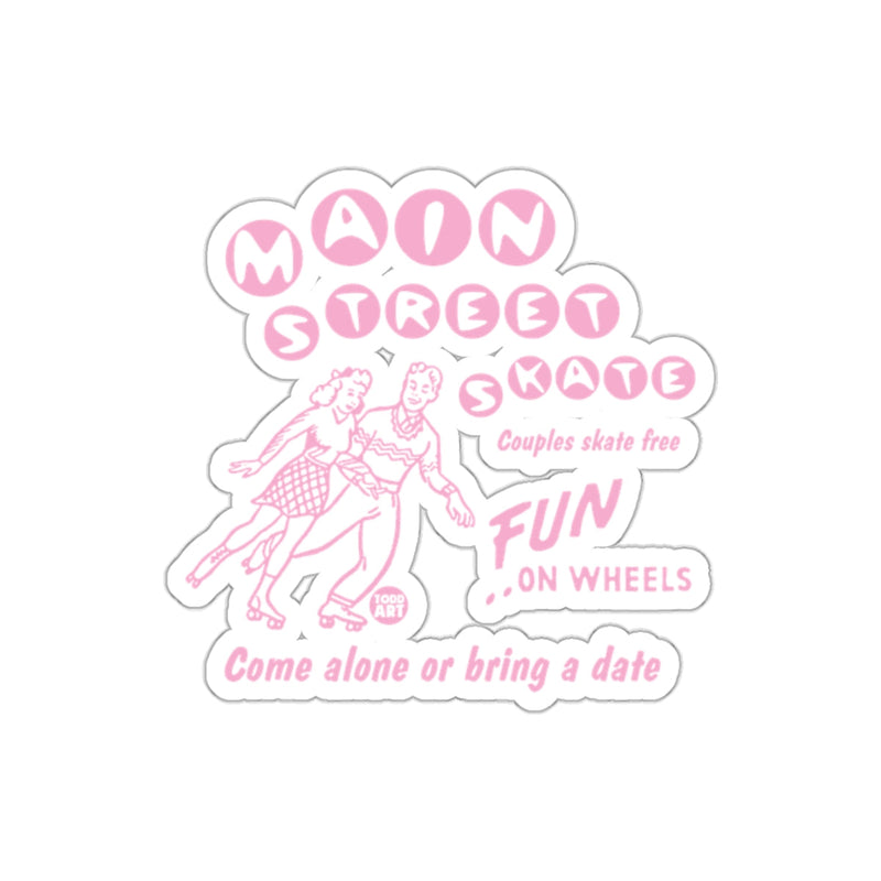 Load image into Gallery viewer, Main Street Skate Fun On Wheels Graphic Art sticker
