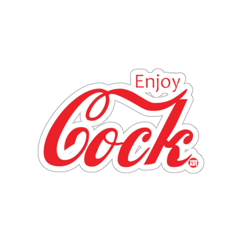 Load image into Gallery viewer, Enjoy Cock Logo Art Sticker for Fun and Laughter
