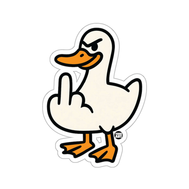 Load image into Gallery viewer, Todd Art Grumpy Duck Middle Finger Humorous 
