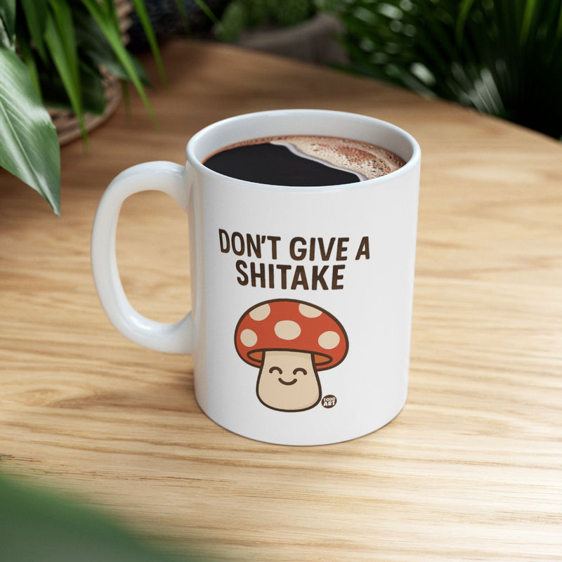 Load image into Gallery viewer, Humorous Don't Give a Shitake Mushroom Mug
