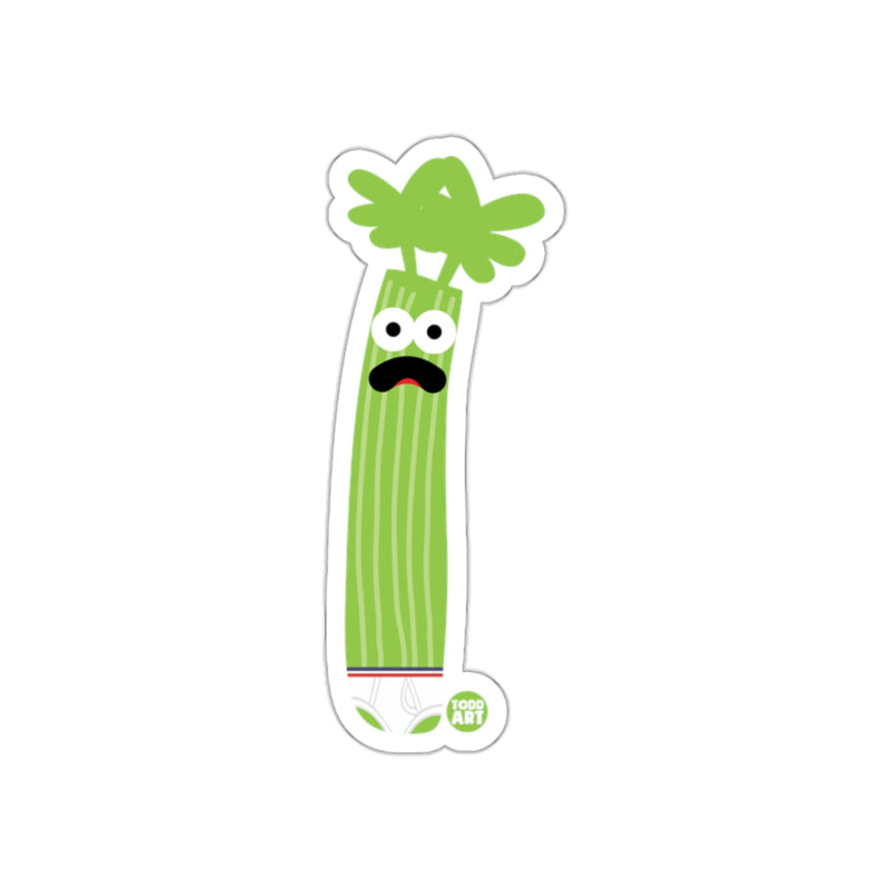 Load image into Gallery viewer, Funny Celery Character Sticker with Cartoon Face Sticker

