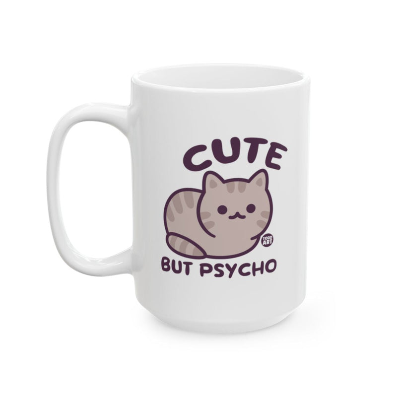 Load image into Gallery viewer, Cute But Psycho Cat Design Coffee Mug
