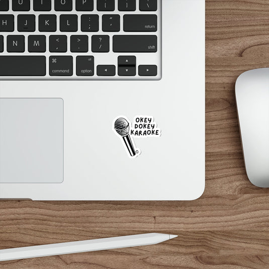 Okey Dokey Karaoke with Microphone Art sticker