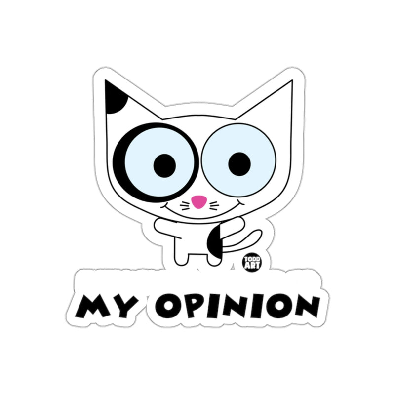 Load image into Gallery viewer, My Opinion Cat Sticker with Cute Design Sticker
