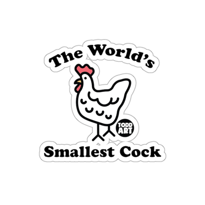 Load image into Gallery viewer, The World's Smallest Cock humorous sticker product
