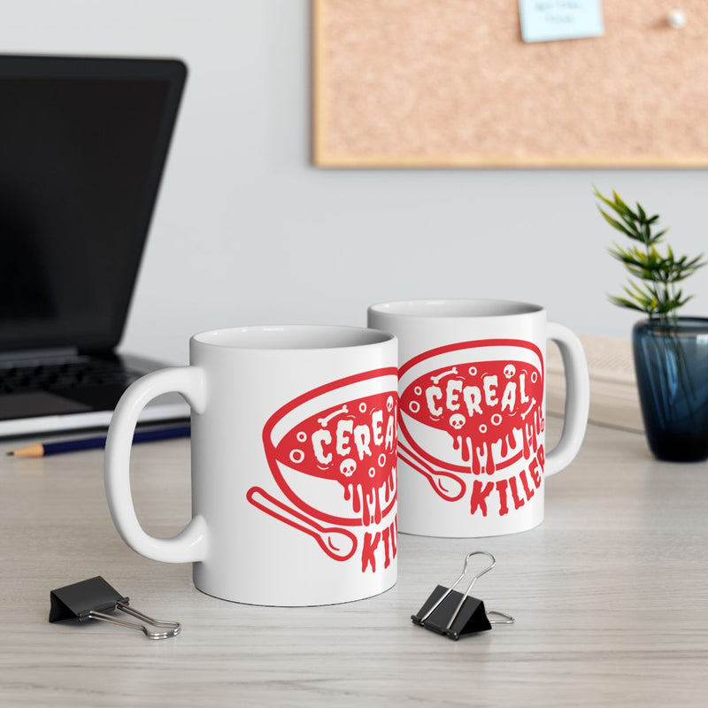 Load image into Gallery viewer, Funny Cereal Killer Design Mug for Breakfast Lovers
