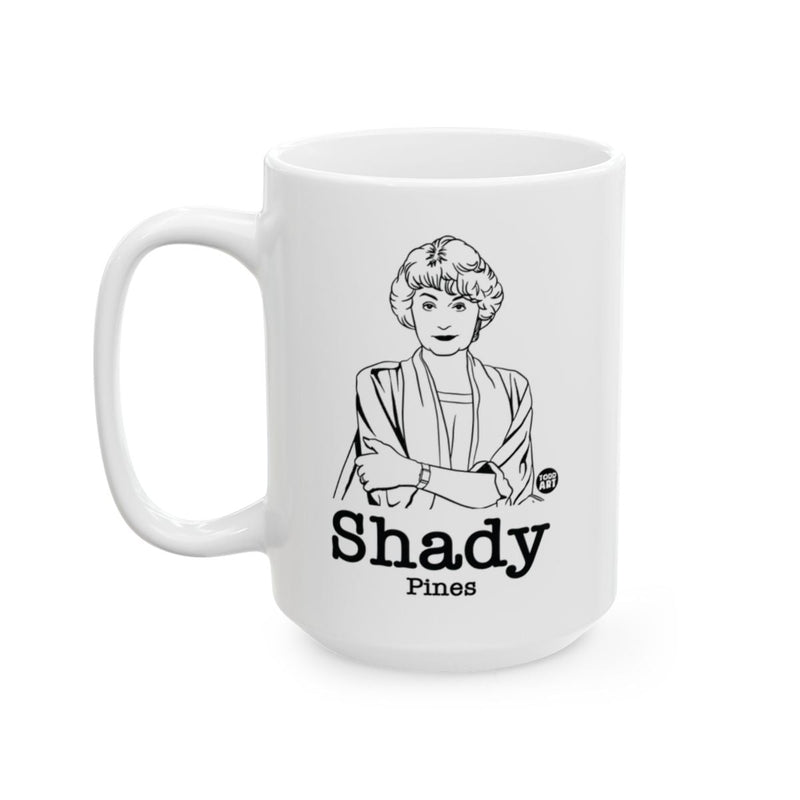 Load image into Gallery viewer, Shady Pines Mug Featuring Iconic Character Illustration
