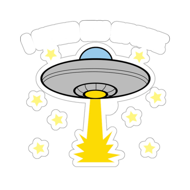 Load image into Gallery viewer, Alien Spaceship and Stars Art Sticker for Kids
