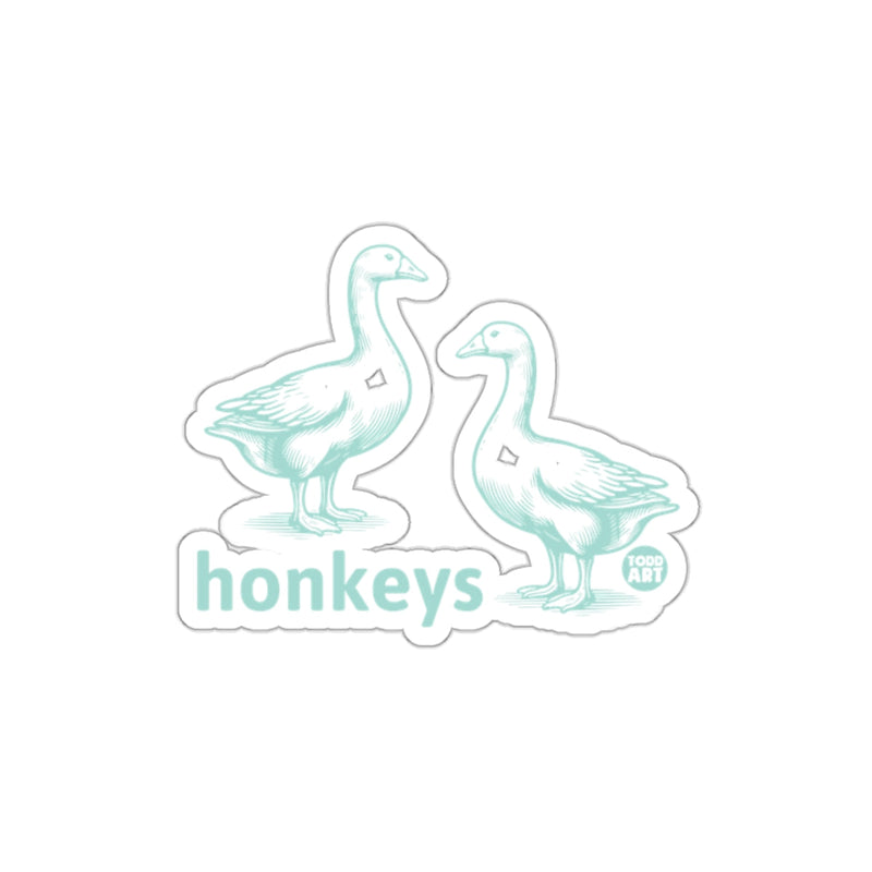 Load image into Gallery viewer, Honkeys Sticker with Two Geese Design Unique Art
