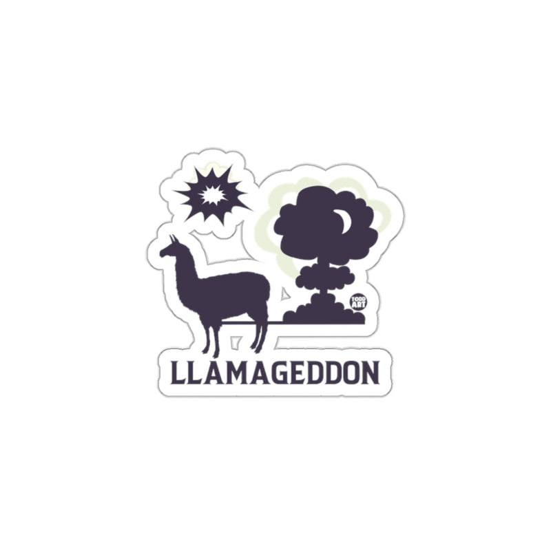 Load image into Gallery viewer, Llamageddon Sticker Explosive Design for Fun Decor
