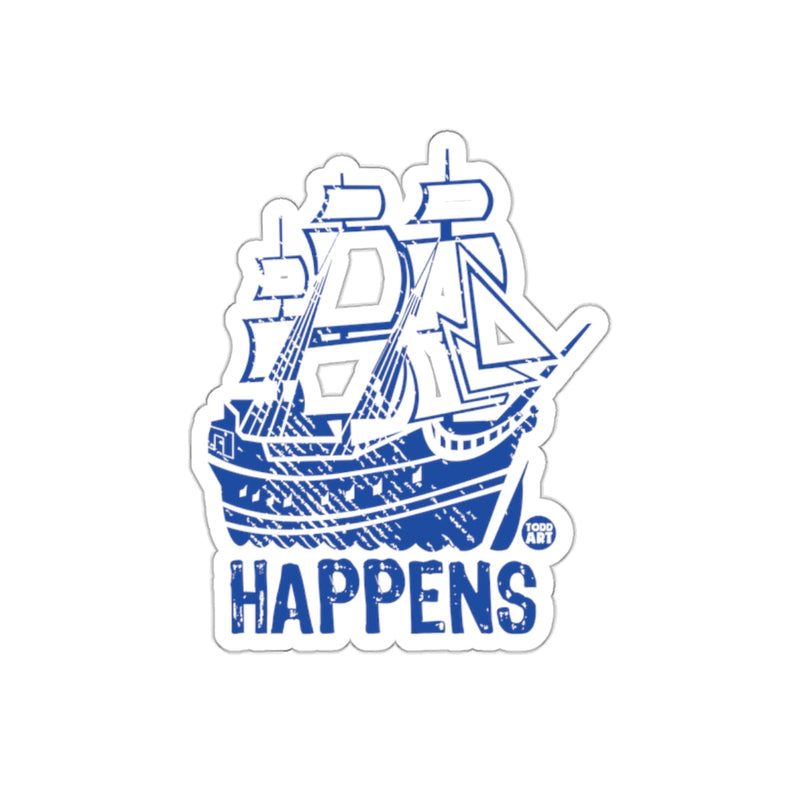 Load image into Gallery viewer, Funny Ship Happens Sticker for Laptops and Water Bottles

