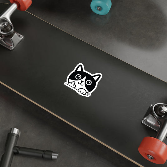 Naughty Kitty Cute Cat With Attitude Funny Animal sticker