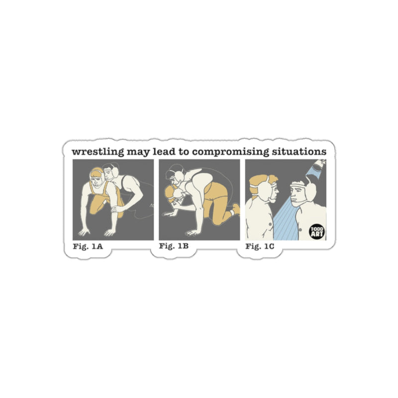 Load image into Gallery viewer, Wrestling May Lead to Compromising Situations sticker
