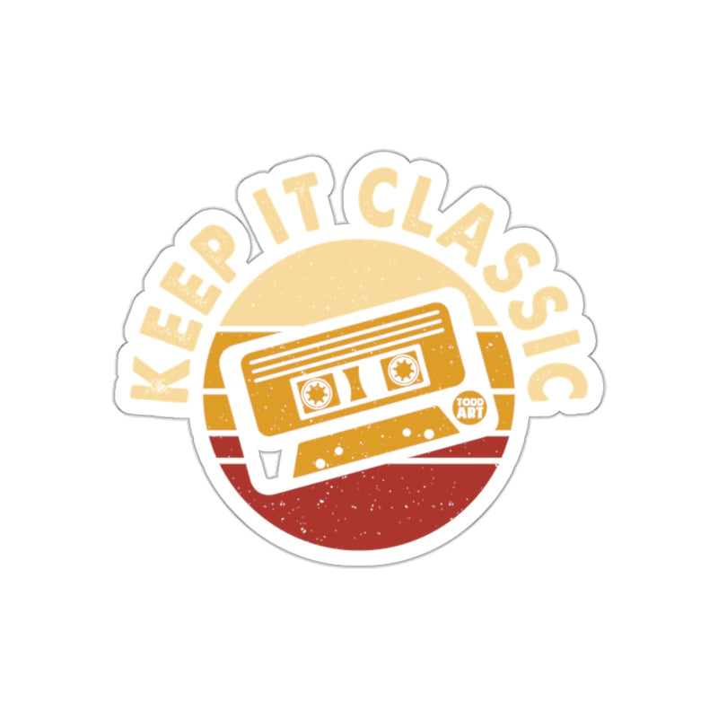Load image into Gallery viewer, Keep It Classic Vintage Cassette Graphic Sticker
