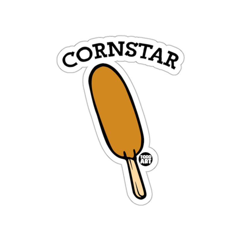 Load image into Gallery viewer, Cornstar Funny Corn Dog Sticker Todd Art Design Sticker
