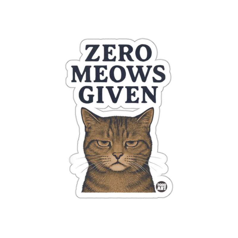 Load image into Gallery viewer, Zero Meows Given Grumpy Cat Sticker Product
