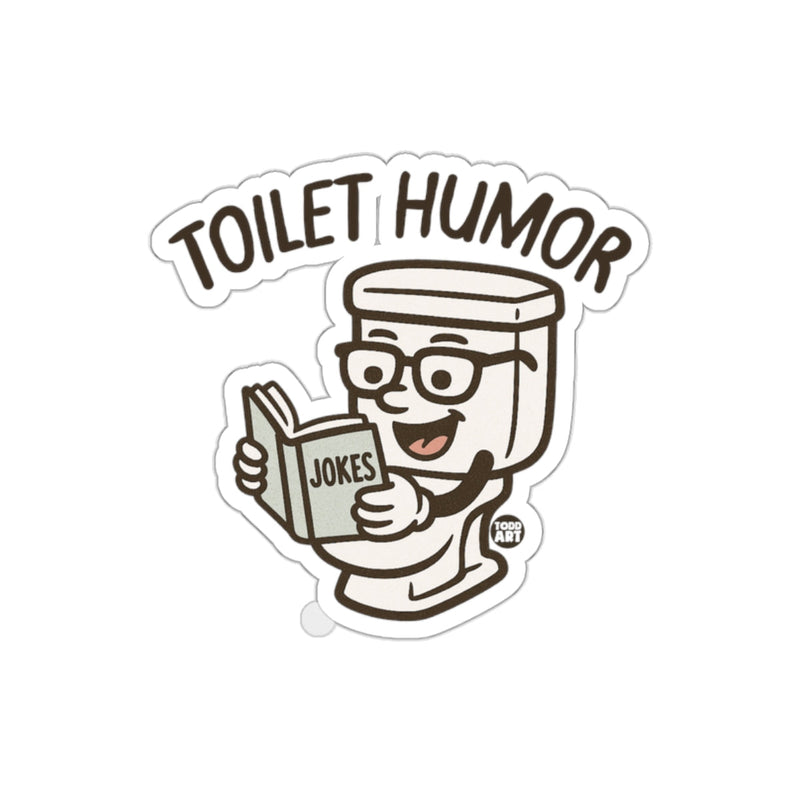 Load image into Gallery viewer, Toilet Humor Reading Jokes Cartoon Design sticker
