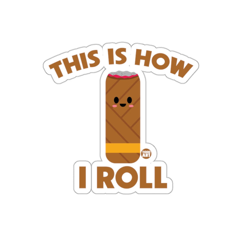 Load image into Gallery viewer, Cute This is How I Roll Sticker for Food Lovers
