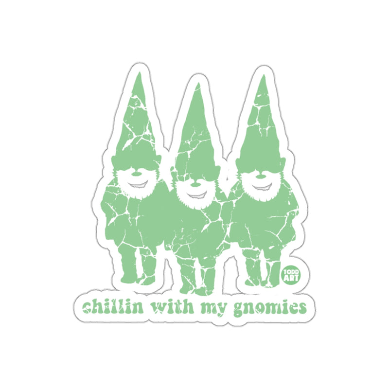 Load image into Gallery viewer, Chillin with My Gnomies Graphic Design Sticker

