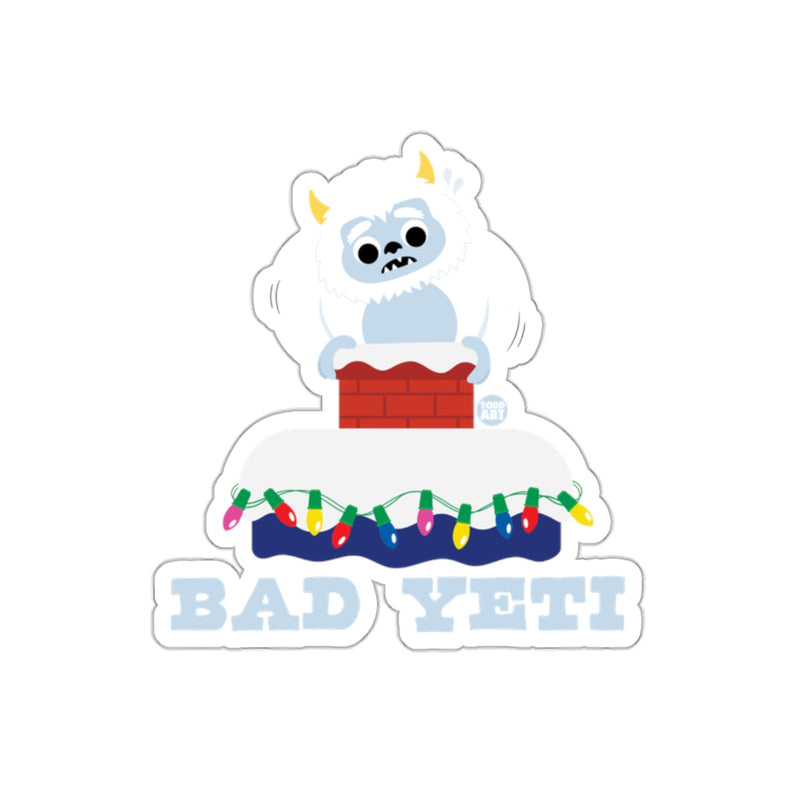 Load image into Gallery viewer, BAD YETI Design with Colorful Lights Sticker
