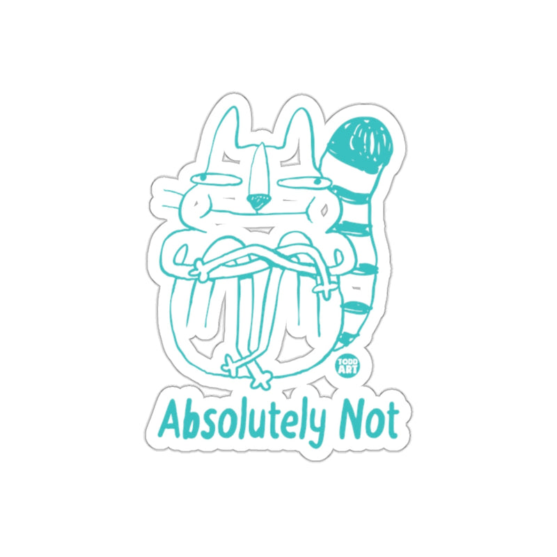 Load image into Gallery viewer, Absolutely Not Cat Design Sticker for Fun Decor
