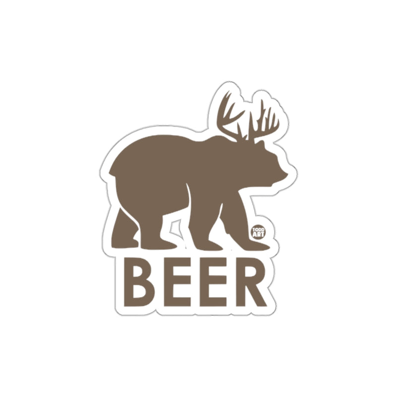 Load image into Gallery viewer, Funny Bear Beer Sticker for Craft Beer Enthusiasts
