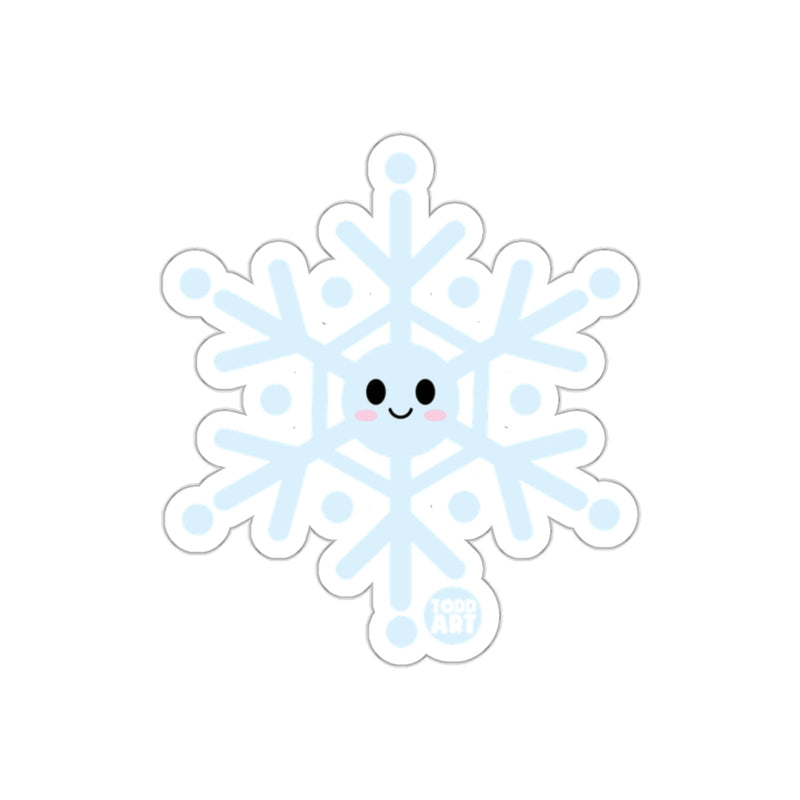 Load image into Gallery viewer, Cute Smiling Snowflake Sticker for Holiday Season
