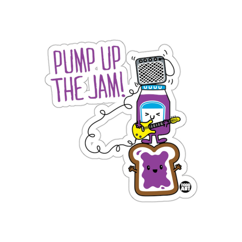 Load image into Gallery viewer, Pump Up The Jam Funny Food And Music Lover sticker
