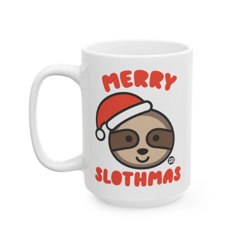 Load image into Gallery viewer, Merry Slothmas Santa Sloth Holiday Mug
