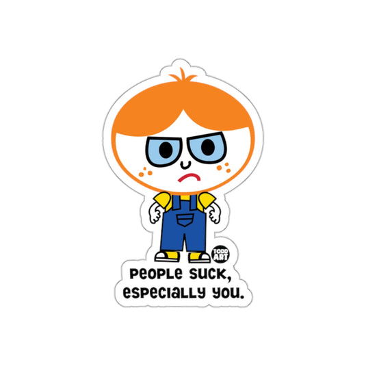 People Suck Especially You Character Image sticker