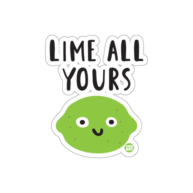 Load image into Gallery viewer, Lime All Yours Adorable Green Character Sticker
