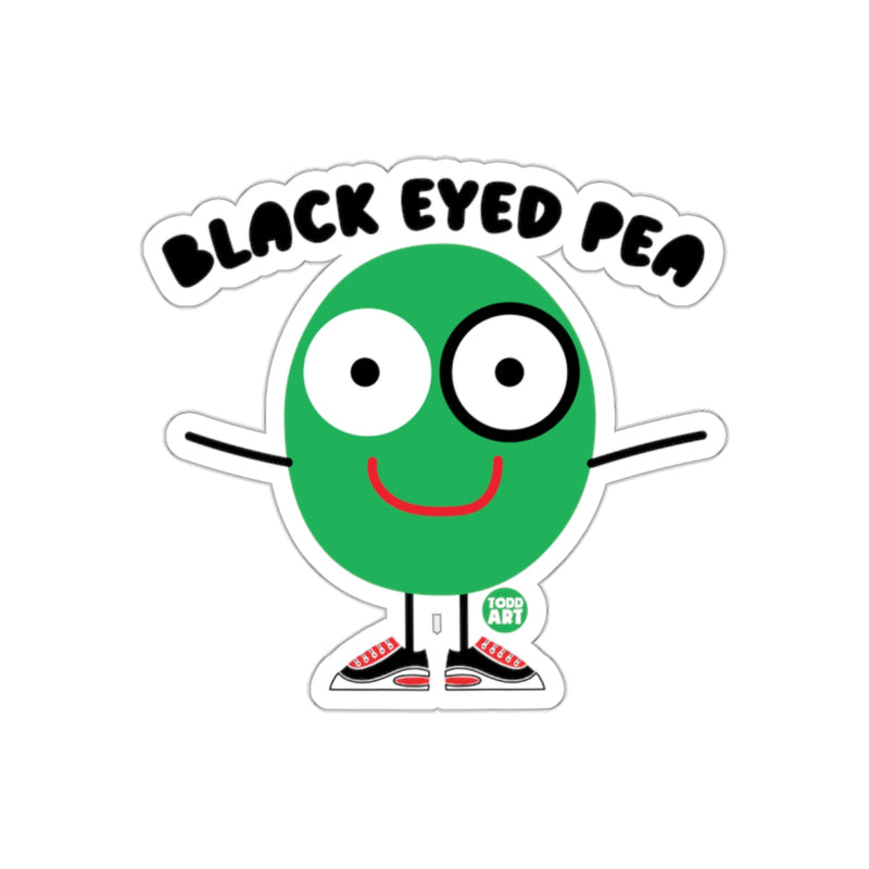 Load image into Gallery viewer, Black Eyed Pea Cartoon Artwork Sticker for Sale
