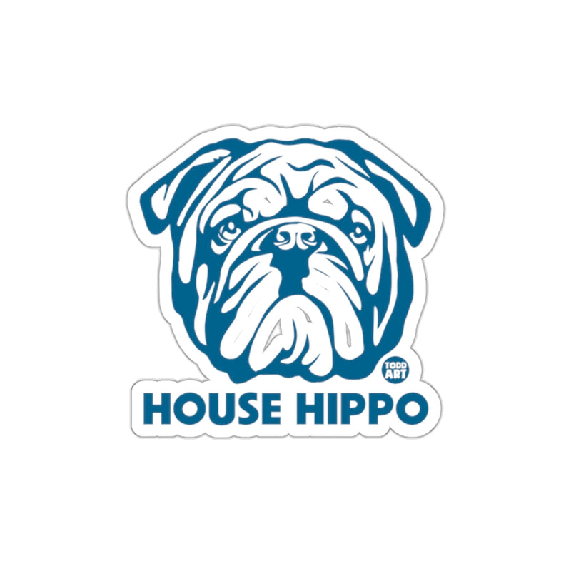 Load image into Gallery viewer, House Hippo Bulldog Art Design Sticker Decal
