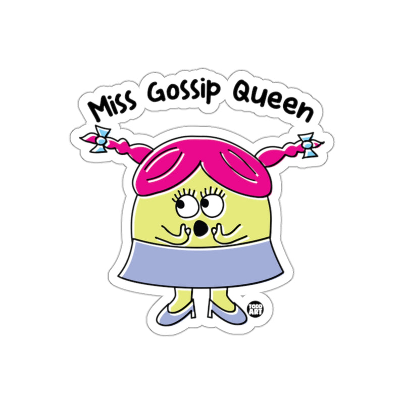 Load image into Gallery viewer, Miss Gossip Queen Cartoon Character Sticker
