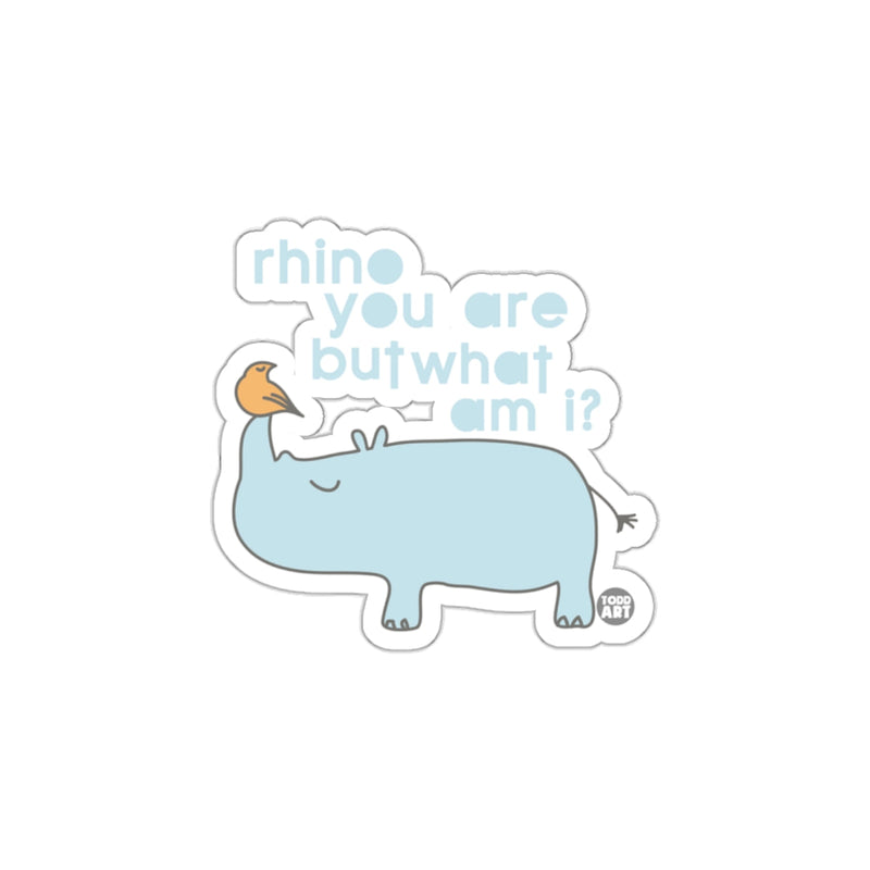 Load image into Gallery viewer, Rhino You Are But What Am I Sticker
