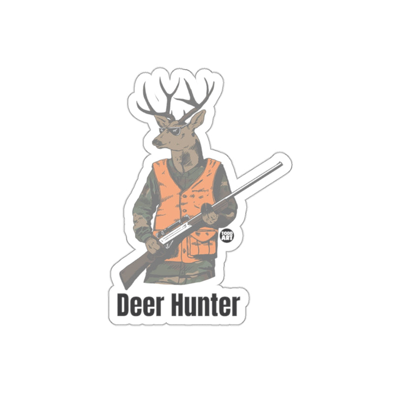 Load image into Gallery viewer, Deer Hunter with Rifle Vinyl Sticker for Hunting Enthusiasts
