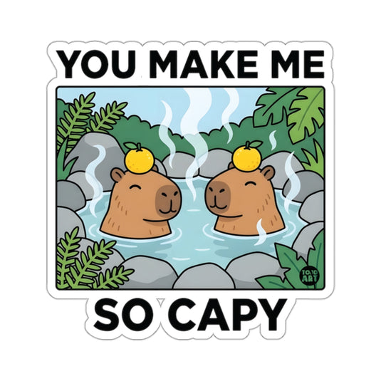 Capybara Citrus Onsen Rocks YOU MAKE ME SO CAPY 