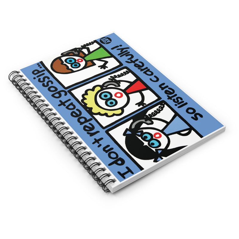 Load image into Gallery viewer, I Don&#39;t Repeat Gossip Notebook Spiral Notebook - Ruled Line
