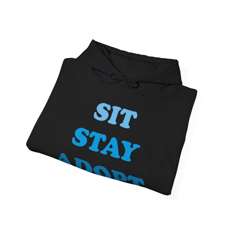 Load image into Gallery viewer, Sit Stay Adopt a Dog Unisex Heavy Blend Hooded Sweatshirt
