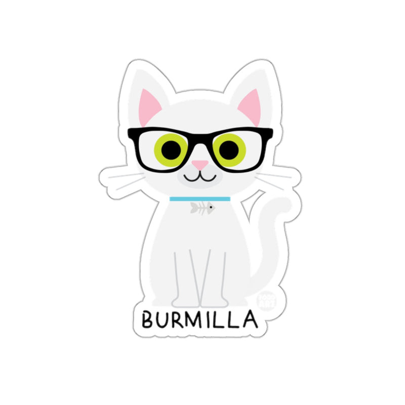 Load image into Gallery viewer, Cute Burmilla Cat Wearing Glasses Sticker Decal
