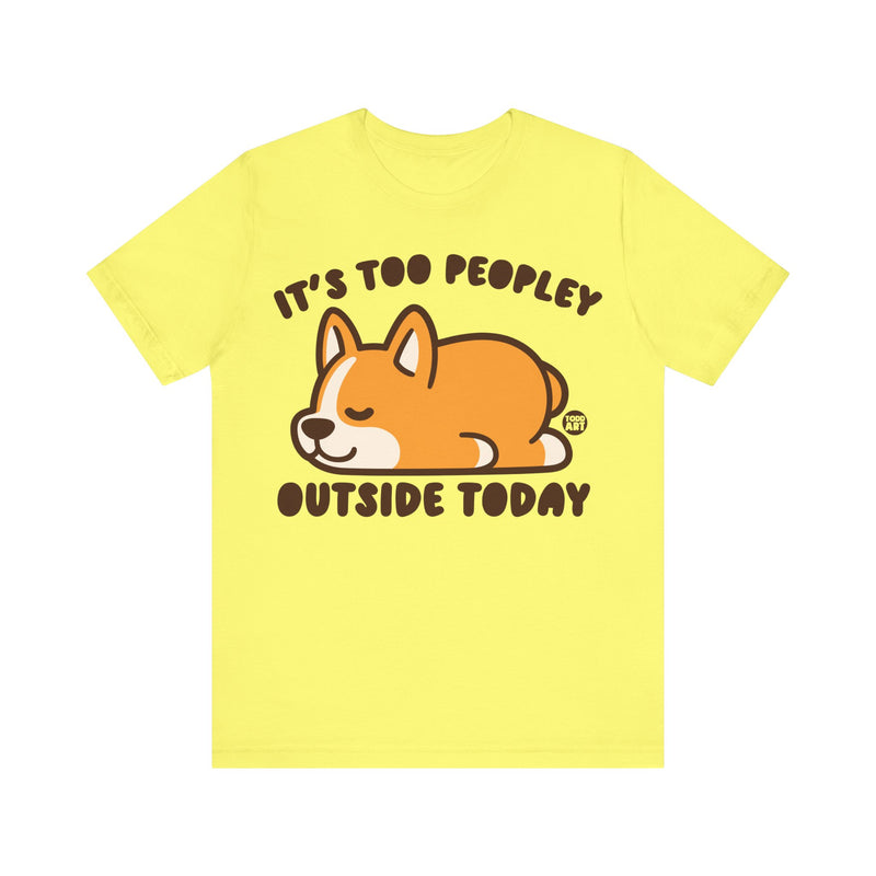 Load image into Gallery viewer, Too Peopley Outside Dog Unisex Jersey Short Sleeve Tee
