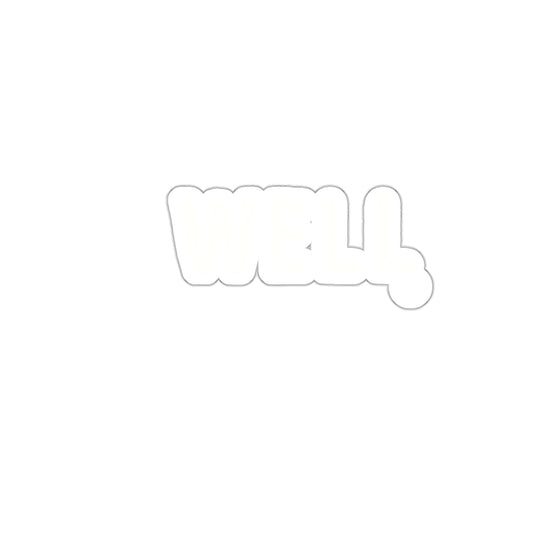White Well Design Aesthetic Typography Plaque
