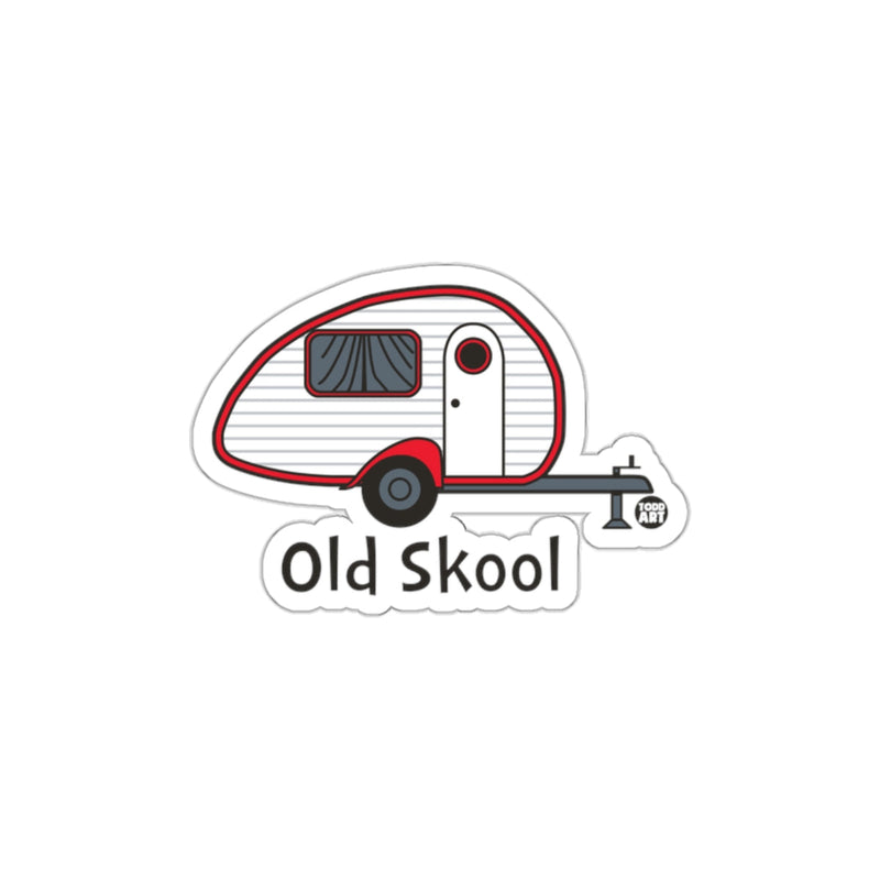 Load image into Gallery viewer, Old Skool Retro Camper Sticker with Unique Design
