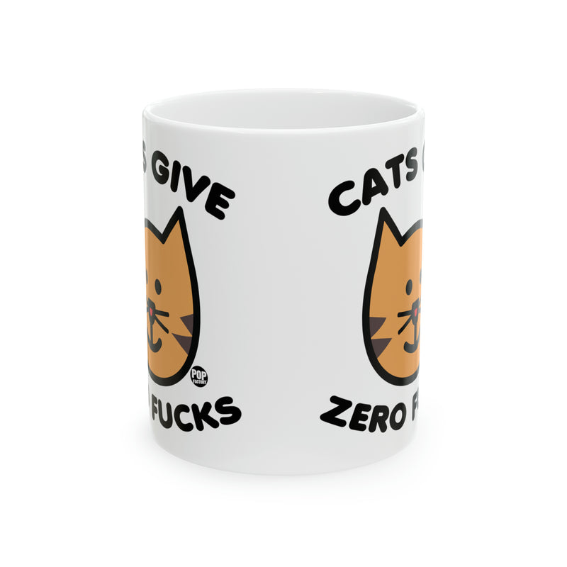 Load image into Gallery viewer, CATS GIVE ZERO Fucks 11oz Mug
