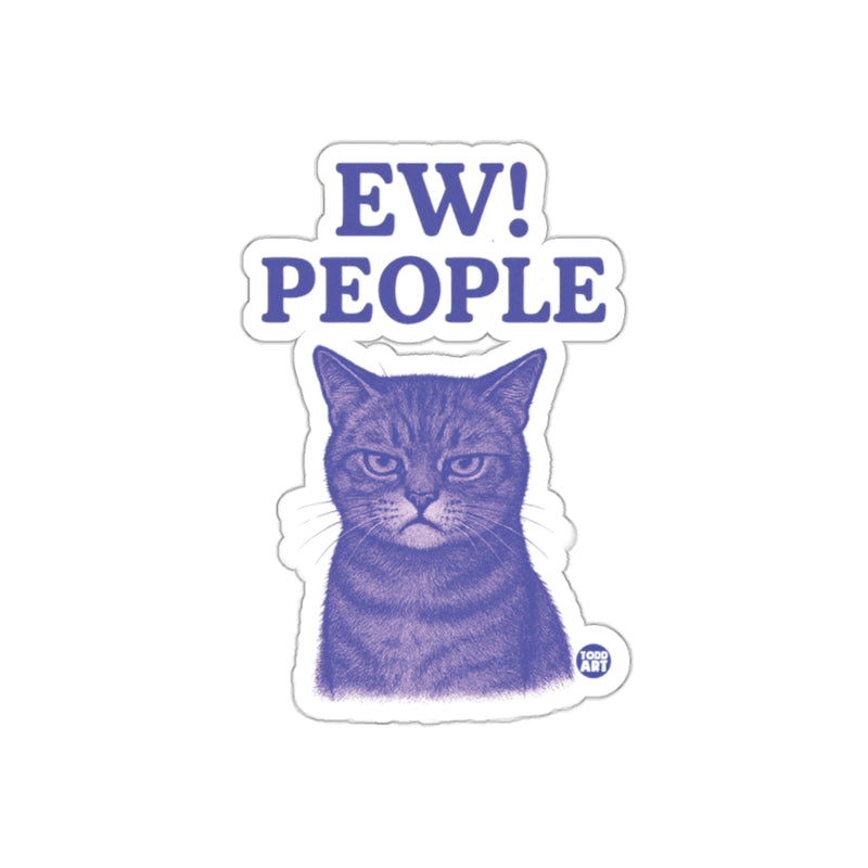 Load image into Gallery viewer, EW! PEOPLE Cat Sticker for Pet Lovers
