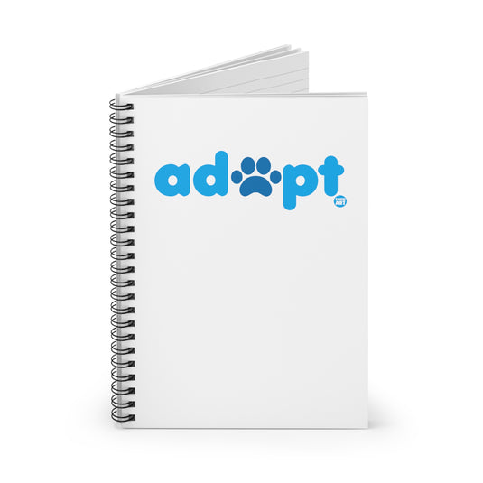 Adopt Spiral Notebook - Ruled Line, Cute Dog Rescue-Themed Notebook