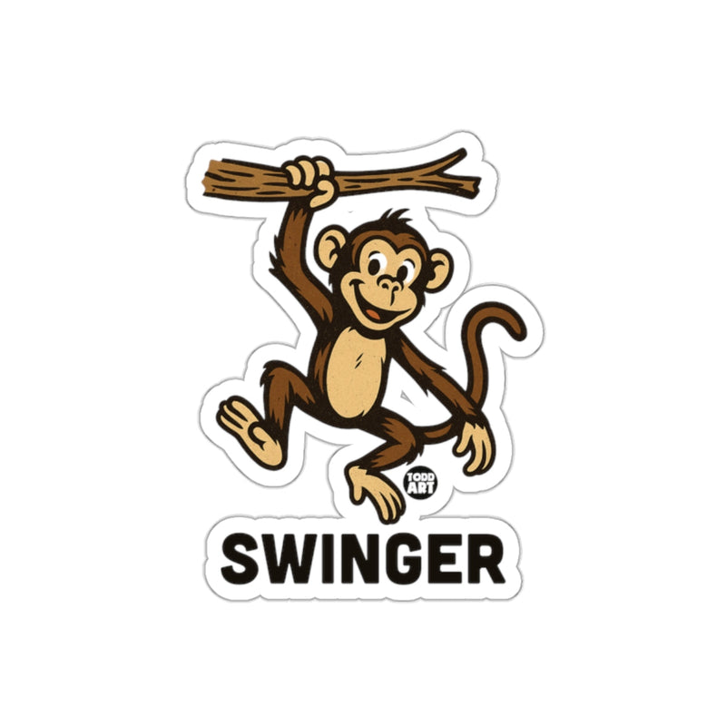 Load image into Gallery viewer, Cute Monkey Swinger Design Sticker for Enjoyment
