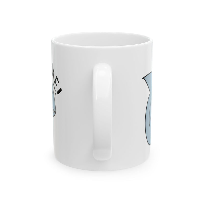 Load image into Gallery viewer, Bite Me Shark Coffee Mug, Funny Great White Shark Mug
