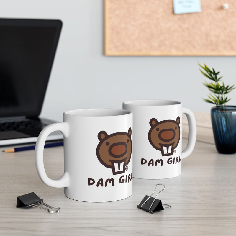 Load image into Gallery viewer, Cute Beaver Dam Girl Coffee Mug for Office or Home
