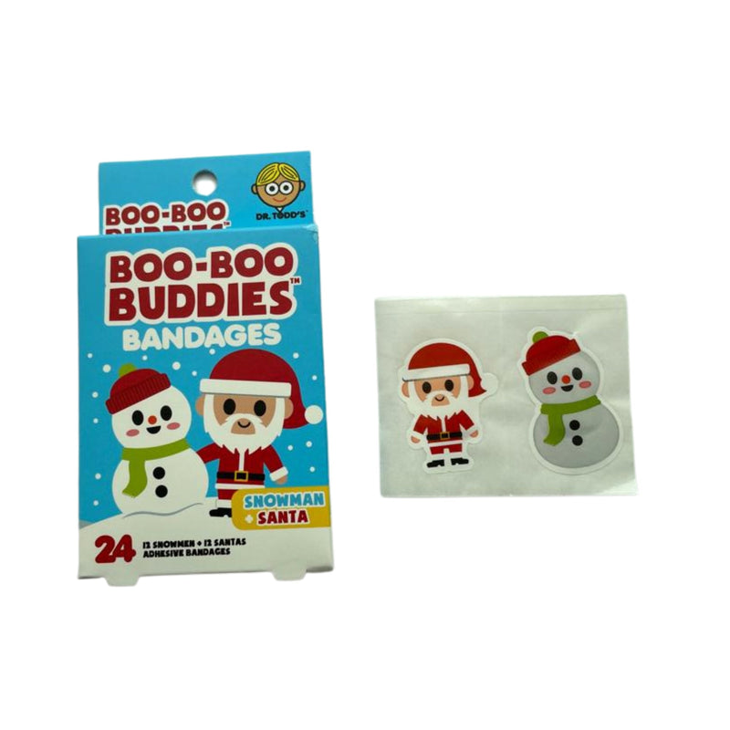 Load image into Gallery viewer, Boo-Boo Buddies Snowman and Santa Bandages
